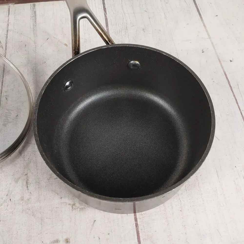USED - Ninja Foodi NeverStick 1.5 Qt Pot Saucepan - Glass Lid, OVEN SAFE, C10215